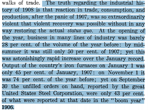 US economy during the Panic of 1907